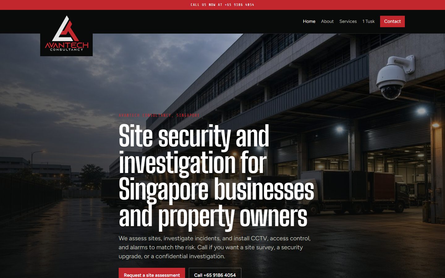 Avantech sample homepage