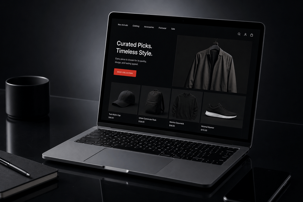 E-commerce website design and build deliverable