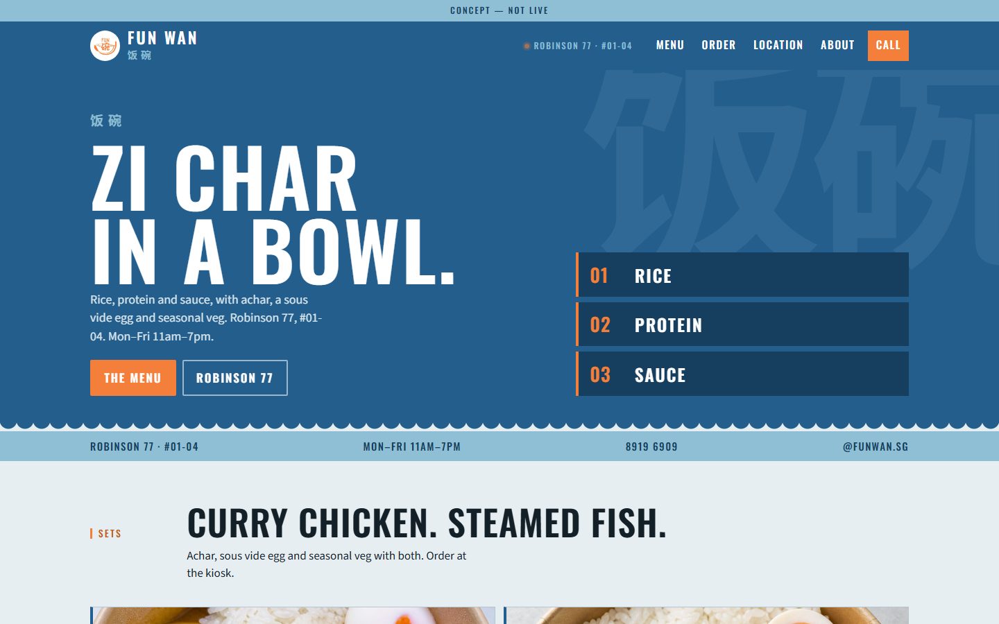 Fun Wan sample homepage